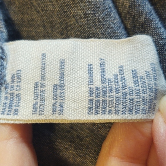 American Eagle Outfitters Women's Long Sleeve Lace Yoke Button Up Shirt - Picture 6 of 11